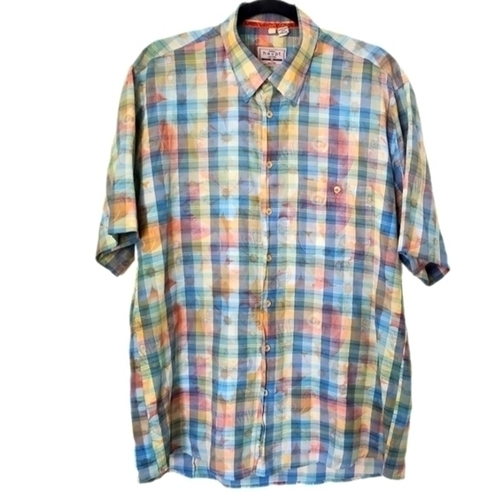 Multicolor Plaid Men's Casual Shirt